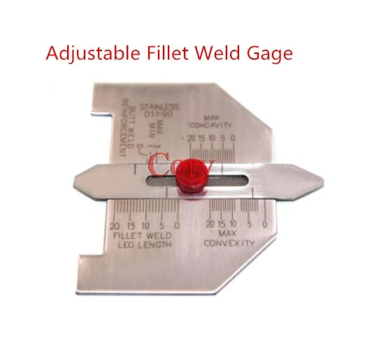 Сварочный измерительный прибор для проверки сварочного шва, бусин/филе/короны, тест Ulnar, линейка, градусные измерительные комплекты, комбинированный костюм, 6 шт
