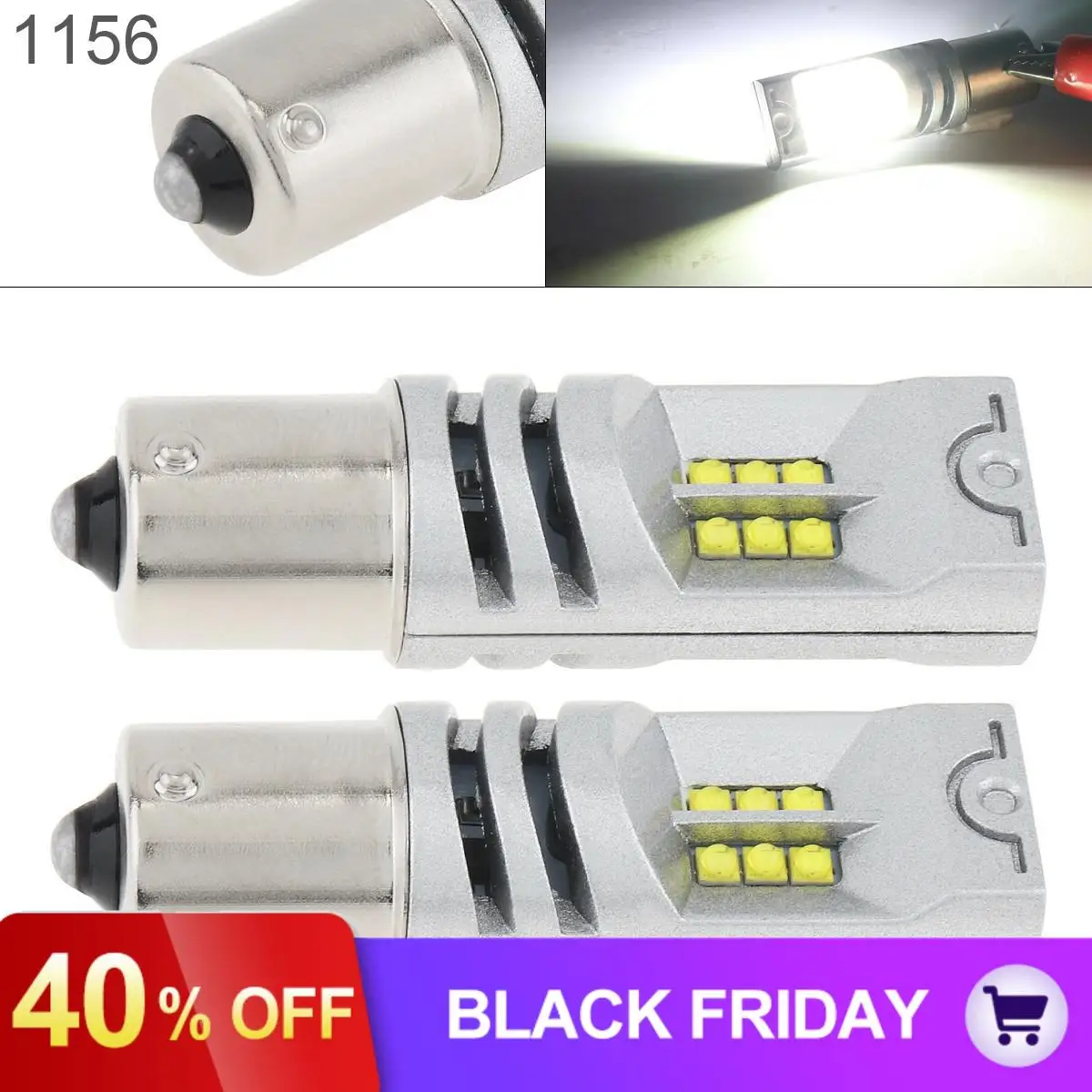 2 шт. 12 В 1156 2525 SMD СВЕТОДИОДНЫЙ Автомобильный светильник лампочка 1200LM 6500 K-7500 K белый авто спинка, вождения, бега, стоп-сигнал светильник