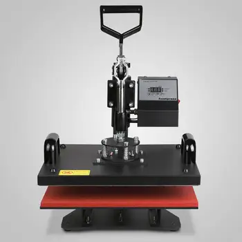 

Multifunction Heat Press 5 in 1 Machine Sublimation Desktop Iron Baseball Hat Press 12x15" Digital Swing Away Transfer