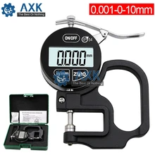IP54 0,001 мм цифровой толщиномер метр портативный ЖК-дисплей Электронный толщина микрометра тестер с маслостойкий водонепроницаемый LT282