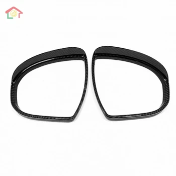 

For Hyundai Tucson 2019 2020 Car Rear Rearview Side Glass Mirror Trim Frame Rain Shield Sun Visor Shade 2pcs