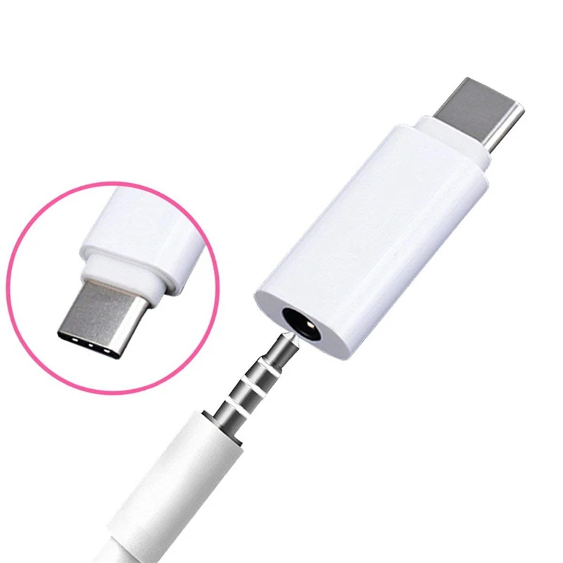 Adaptador Usb Tipo C A Jack 3.5mm Compatible Con Samsung