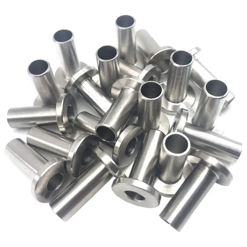 

Stainless Steel Protector Sleeves for 1/8 inch Cable Railing, Wood Posts, DIY Balustrade T316 Marine Grade 24 Pack