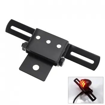 

Adjustable Motorcycle License Plate Bracket Taillight Bracket Modified Stainless Steel Mount Holder for Electric Vehicle Scooter