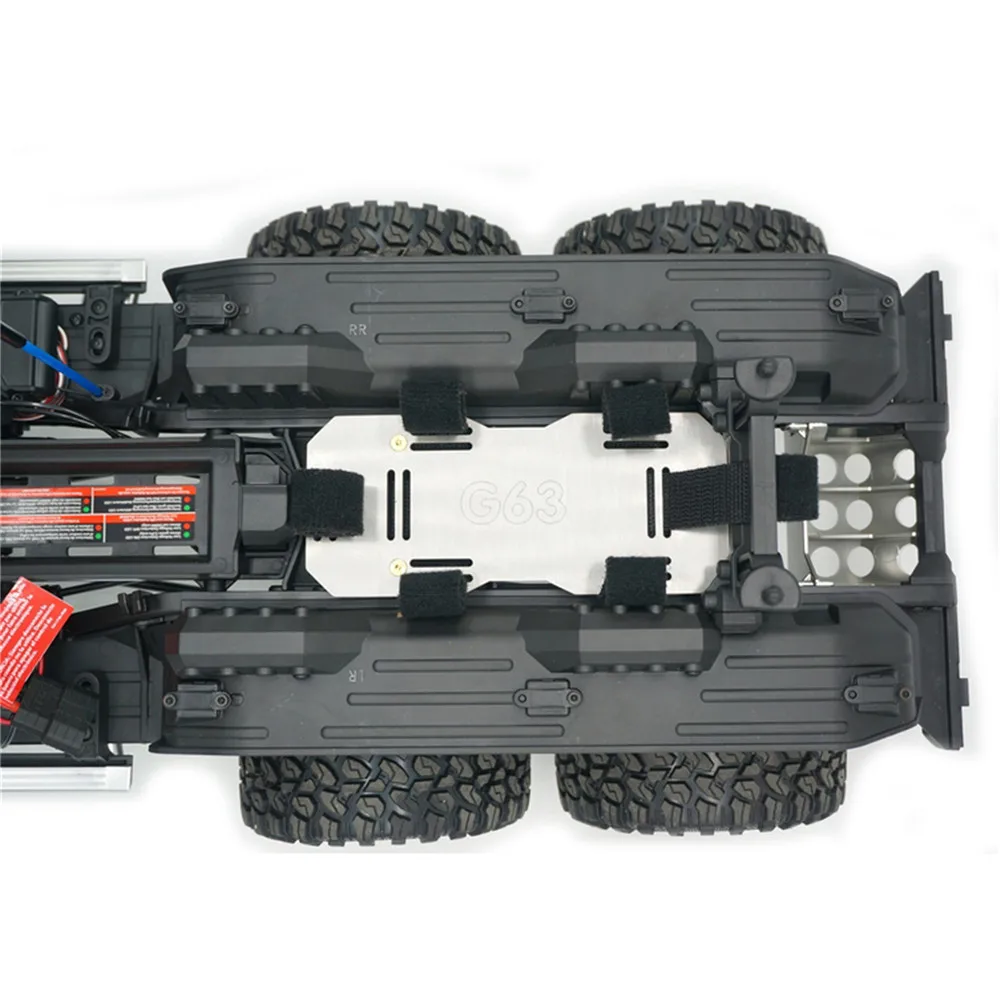 Вторичный батарейный отсек из нержавеющей стали для TRAXXAS TRX-6 Benz G63 6X6 RC запчасти для автомобилей Аксессуары