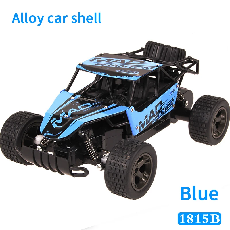 RC car2.4Ghz перезаряжаемые четырёхколёсный вагончик с диск высокой скорости 1:20 внедорожных транспортных средств сплава Модель Детская игрушка в подарок - Цвет: 1815B-Blue