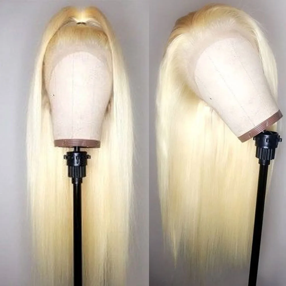 613 blond straigth lace front human hair wigs