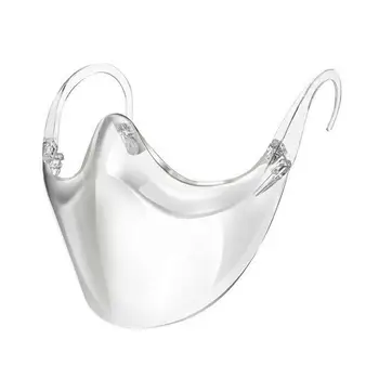 

10pcs Transparent Protective Face Shield Anti-spray Durable Reusable Mask Safety Waterproof Face Mask Adult Outdoor Mouth Mask