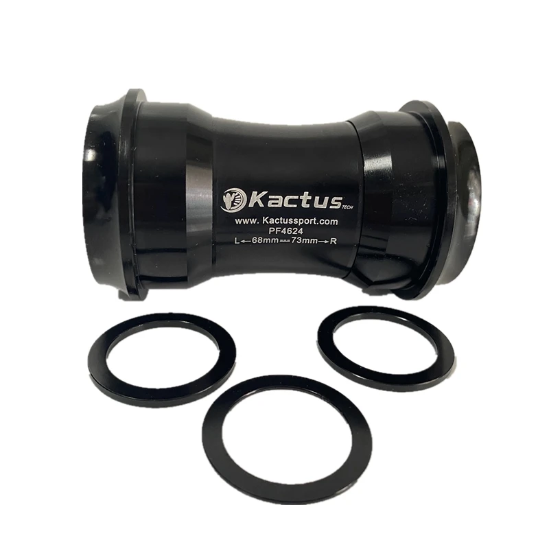 black PF30/PF3024/PF4624 Пресс подходит каретки велосипеда для Shimano для SRAM MTB дорожный велосипед рама оболочка Керамика подшипник ось bb - Цвет: black