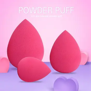 

MAANGE 3Pcs/pack Makeup Beauty Cosmetic Puff Smooth Face Contour Concealer Powder Foundation Sponge Puff Portable Make Up Tools