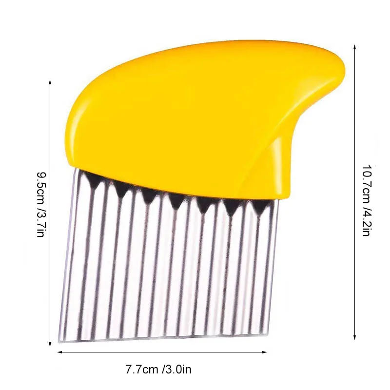 Резак для волнистой нарезки картофеля картофель фри нарезанный картофель Овощной фруктов резак гофрированные кухонные аксессуары, нож гаджеты