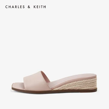 

CHARLES＆KEITH New Arrival for Spring Summer 2020 CK1-80390310Women Sandals Hemp rope weaving Wedge slippers