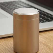 Металлическая дорожная портативная бутылка для хранения чая из нержавеющей стали с крышкой для кофейных зерен, конфет, печенья, коллекция, бак для хранения, кухня