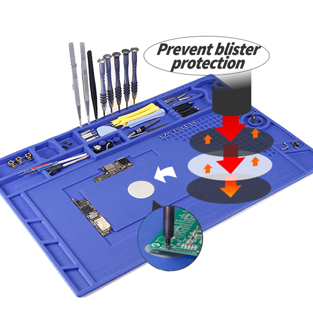 YIHUA-Prevent-Blister-Protection-Heat-Insulation-Working-Mat-Phone-Repair-Soldering-Silicone-Mat-Heat-Resistant-Maintenance