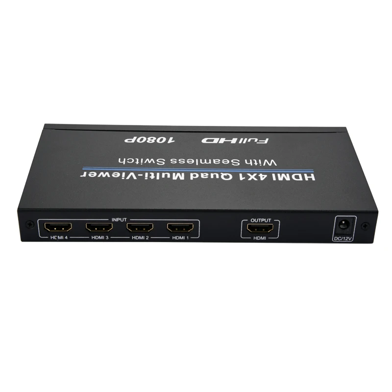 CLAITE 4HD 1080P разветвитель 4x1 четырехъядерный разделитель экрана NK-D941 HDMI с бесшовным переключателем видео