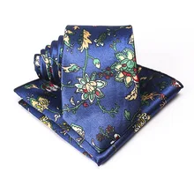 Мужской галстук из искусственного шелка с цветочным принтом, Женский Галстук в винтажном стиле