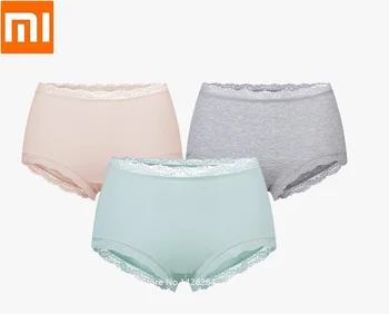 

Xiaomi Instant me silkworm pupa protein antibacterial refreshing underwear Women Sexy Flower Buds lady Briefs Panties