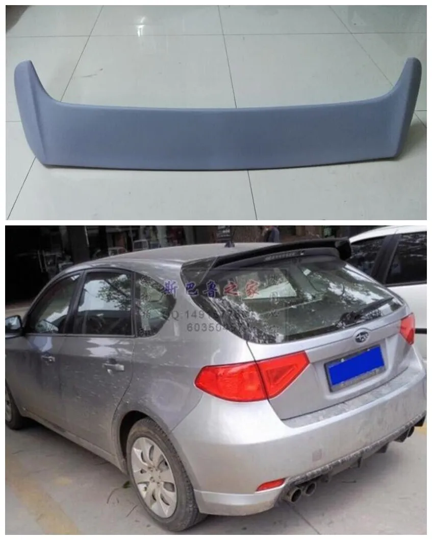 

High quality ABS Paint Car Rear Trunk Lip Spoiler Wing Fits For Subaru Impreza/WRX Hatchback 10th TSI 2008 2009 2010 2011