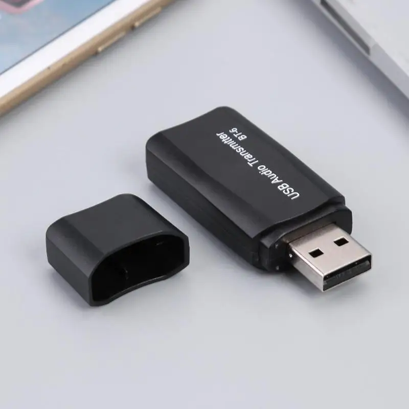 BT-6 USB аудио передатчик приемник 3,5 мм AUX Стерео Bluetooth 5,0 адаптер для ПК компьютер динамик беспроводная музыка Универсальный