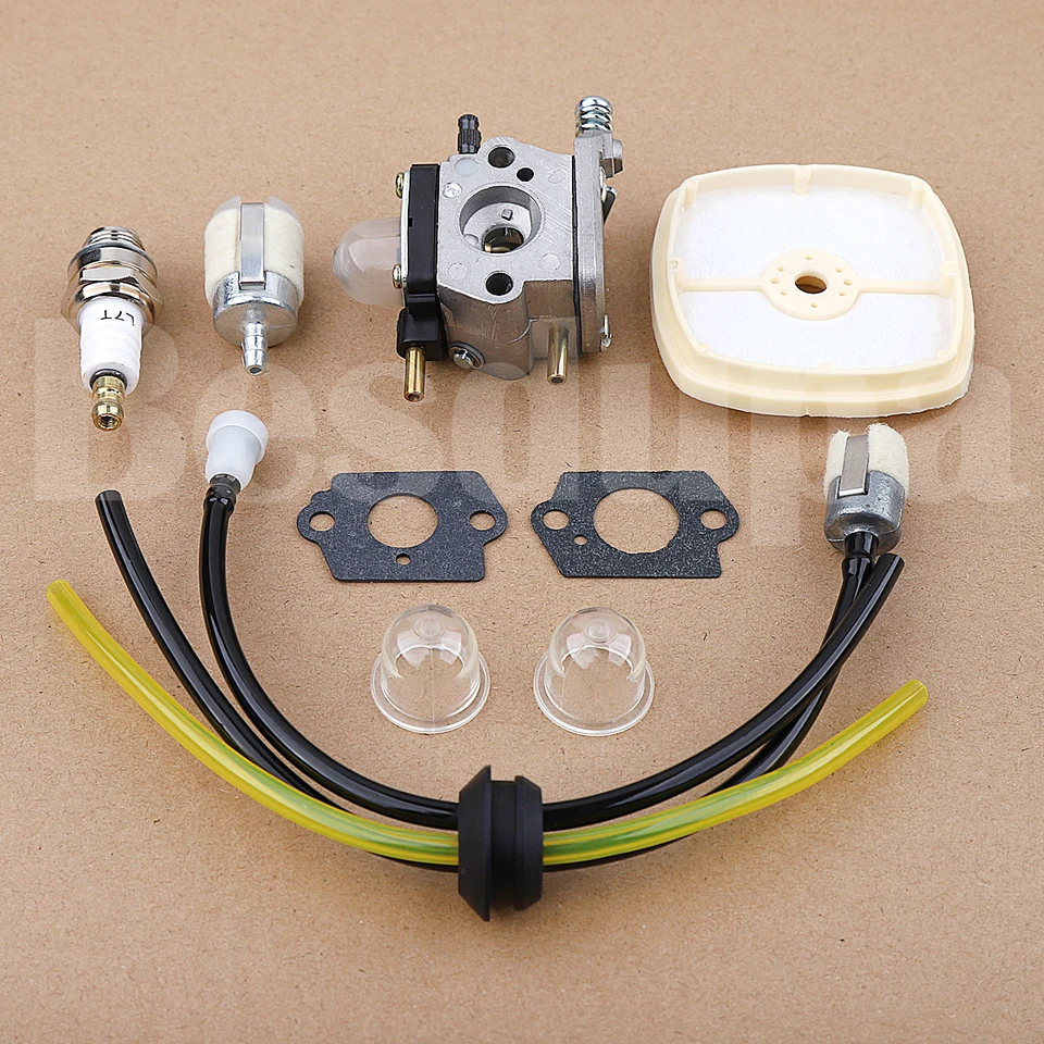 thumbnail image 2 of Carburetor Kit For Echo TC-210 Tiller/Cultivator - Includes Carb, Air Filter, Spark Plug, Fuel Line 2 of 11
