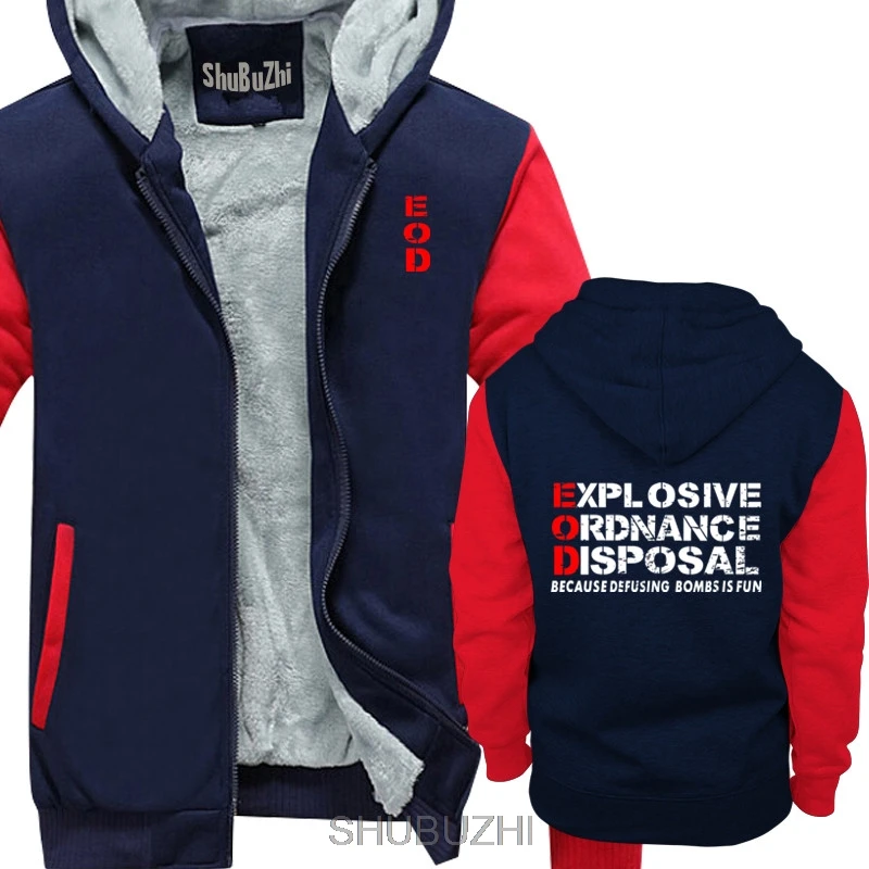 

Eod Because Defusing Bombs Is Fun - Explosive Ordnance Premium jacket hoodie shubuzhi brand men warm coat winter jacket sbz4348