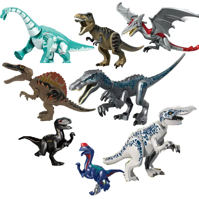 

New Jurassic World Dinosaur Mechanical Tyrannosaurus Figure Building Blocks Bricks Legoinglys Toy Gift For Children