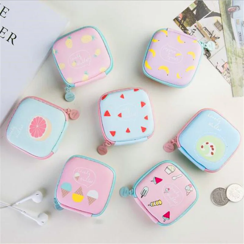 

Finishing Containers Organizer Square Shape Travel Phone Power Charger Headphone Cable Digital Storage Box Headset Pouch Bags