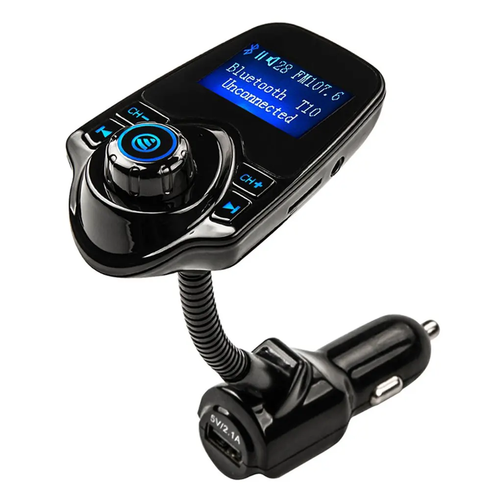 

Wireless Car FM Transmitter Music Player Mp3 Noise Reduction Intelligent Regulation Large Screen Display