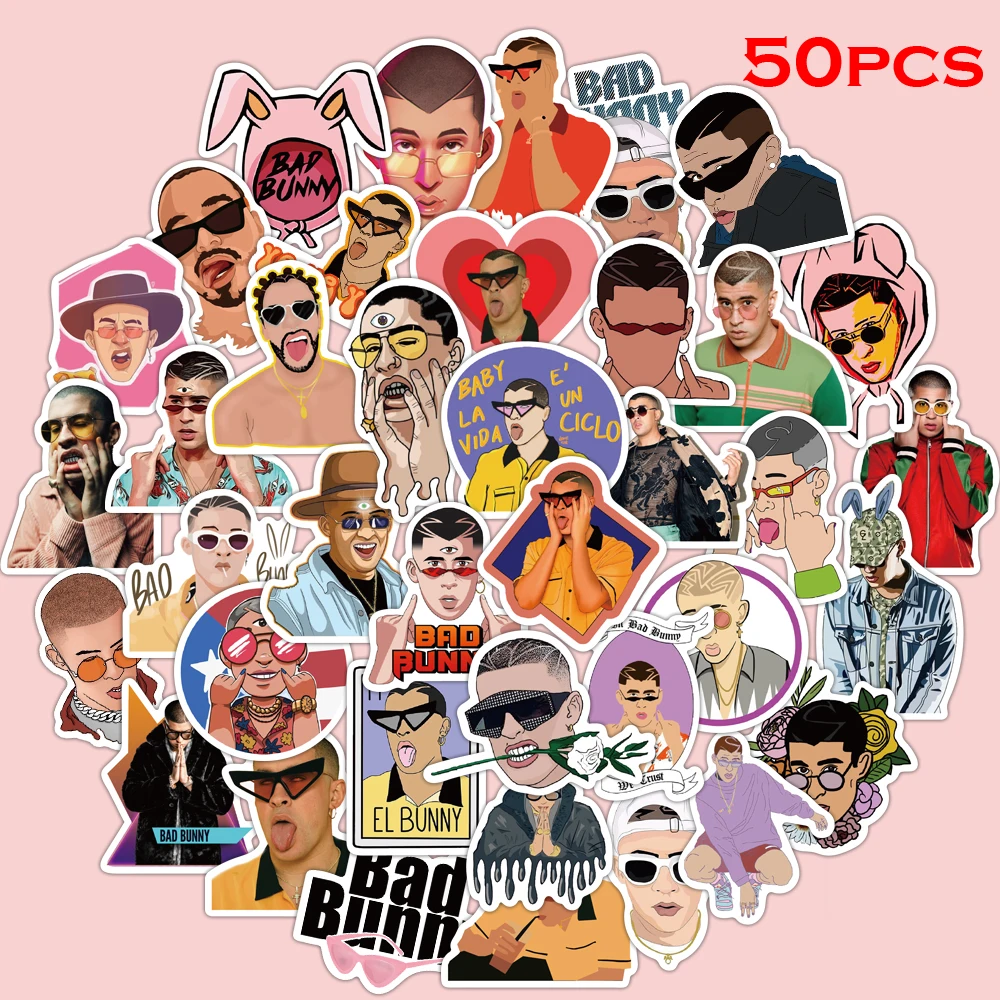 50pcs Singer LIL PEEP Stickers for Luggage Laptop Bike Skateboard Stickers Waterproof Children's Toy Graffiti Stickers