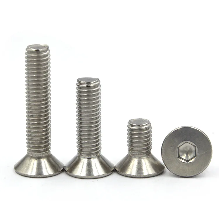 

304 stainless steel flat head hexagonal screw 304 stainless steel flat cup screw M2/2.5/3