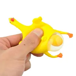 Брелок-Новинка смешной сжать цыпленка откладывающая яйца брелок игрушка для снятия стресса, Vent забавные игрушки для детей