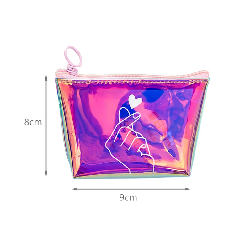 Модный прозрачный кошелек из ПВХ для девочек, кошелек с буквенным узором, маленькие кошельки, детские карманные кошельки, держатель для