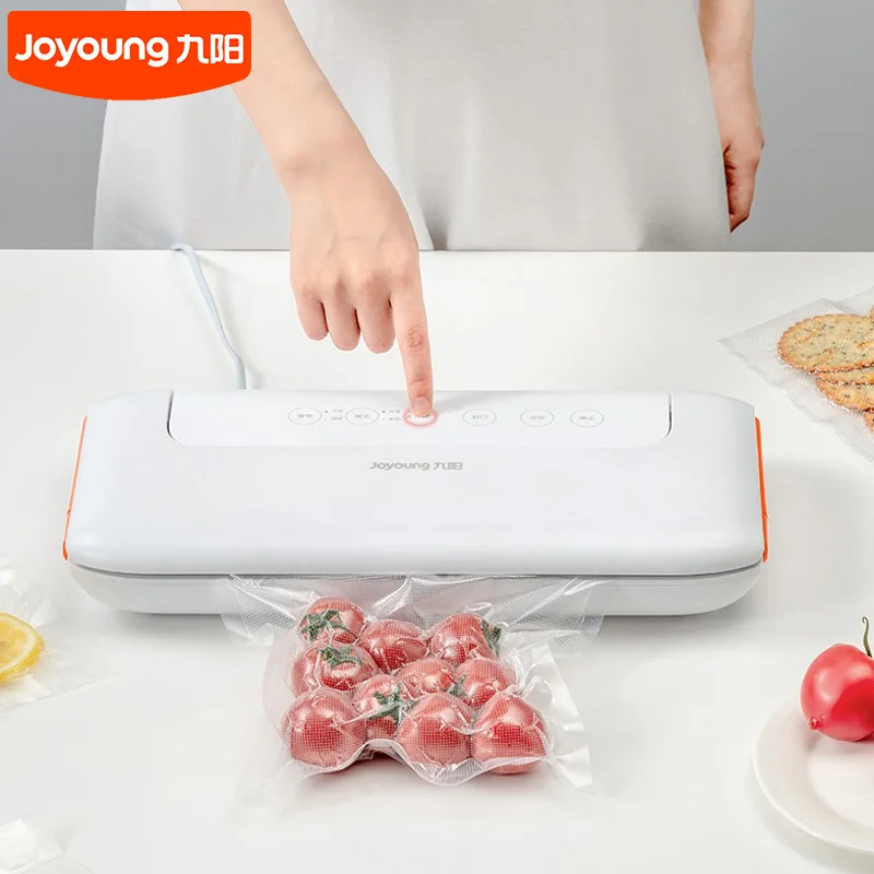 

Joyoung AZ550 Food Vacuum Sealer 220V Automatic Household Food Vacuum Sealing Machine Packaging Machine Including Vacuum Bags
