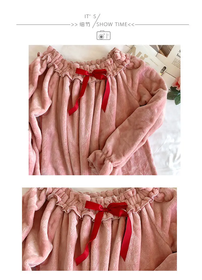 Женская пижама из хлопка, зимняя фланелевая сдельная Пижама с воротником, теплая женская фланель, коралл, флис, зима, плюс размер, сексуальная S XL