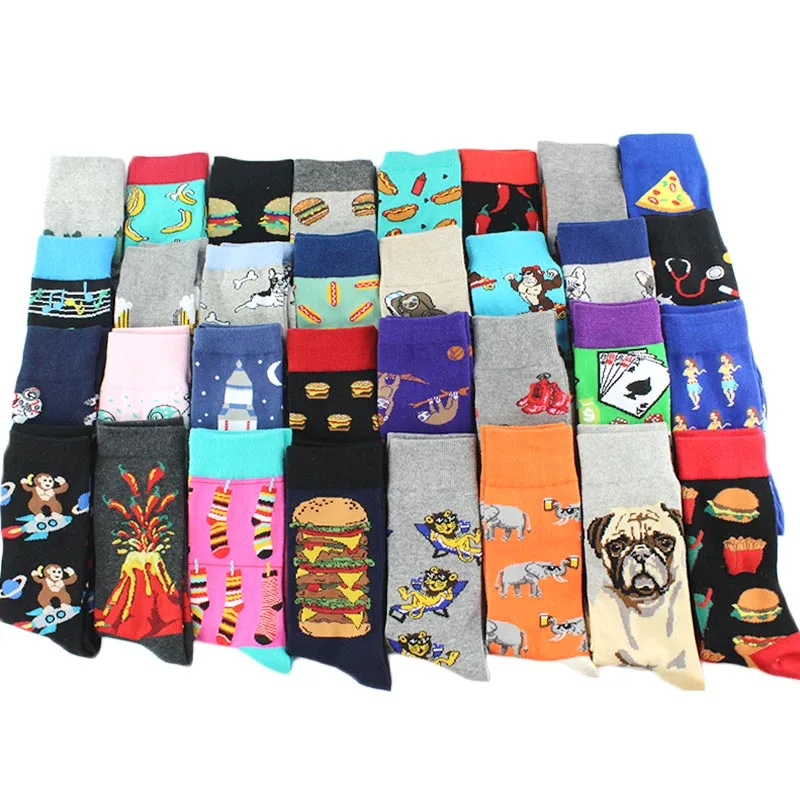Tier-Mops-Elefanten-Lionu-Lustige-Socken-M-nner-Chili-Hamburg-Pizza-Crew-Socken-Harajuk-Neuheit-Geschenk(2)