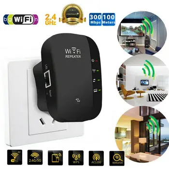 

WiFi Signal Range Booster Wireless Network Extender Amplifier Internet Repeater