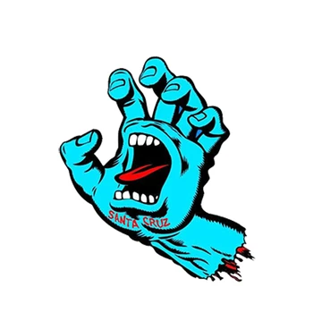 

Creative Car Sticker Laptop Santa Cruz Screaming Hand Pvc 13cm X 9cm Auto Motorcycle Truck Car Window Auto Accessories Decal