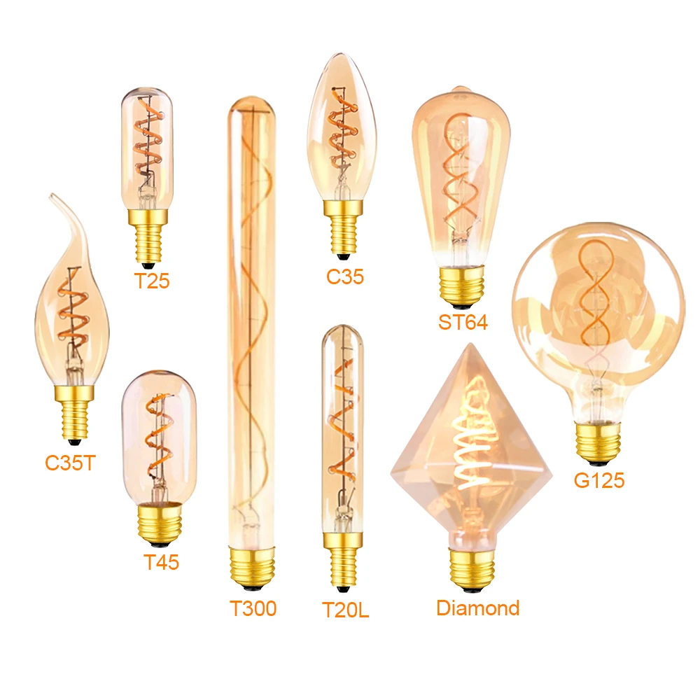 Tien jaar Oneindigheid Bijwonen Led Light E14 Vintage Dimmable | Decorative Filament Bulbs E14 - E14 Led  Dimmable - Aliexpress