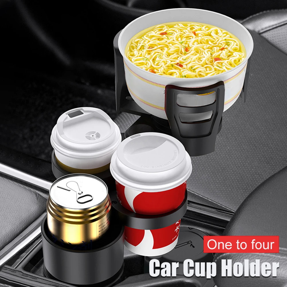 Multi-functional 4 in 1 Car Cup Holder Water Cup Drink Holder Vehicle-Mounted 1X 