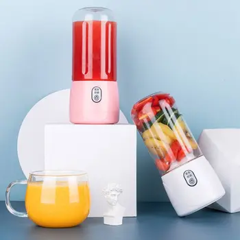 

Protable Mini Juicer Cup Personal Travel Blender USB Rechargeable 300ml Fruit Mixing Machine Juice Making Appliances