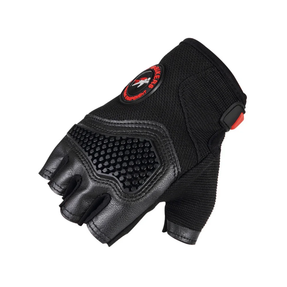 Sports Racing Cycling Motorcycle MTB Bike Bicycle Gel Half Finger Gloves M/L/XL Size Black/ Red Color Optional