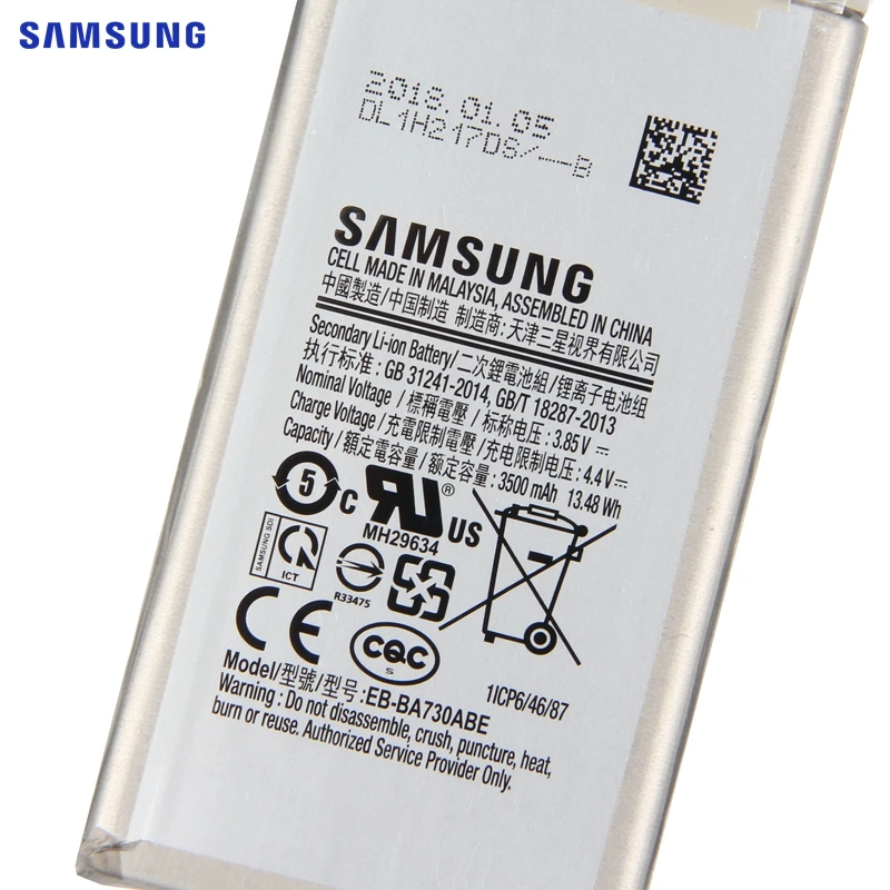 Оригинальная Аккумуляторная батарея для SAMSUNG GALAXY A8 + 2018 Plus EB BA730ABE A800J A800S 3500