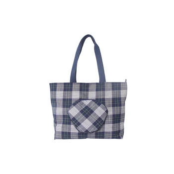 

Factory price shopping bag folding tote polyester bag for grocery with zipper