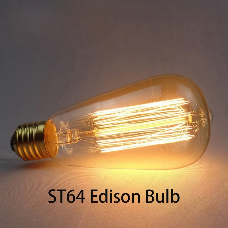 Edison bulb x 1pc Светодиодный Лофт винтажный подвесной светильник стеклянный канат промышленный подвесной светильник дымчатый серый Lamparas De Techo Colgante Luster кухонный сад - Цвет корпуса: Edison bulb x 1pc