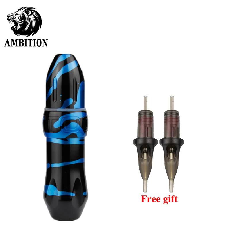 

Professional Tattoo Pen Cartridge Needles Free Gift Tattoo Machine Rotary Gun Motor Strong Quiet Tattoo Supply Makeup Pen