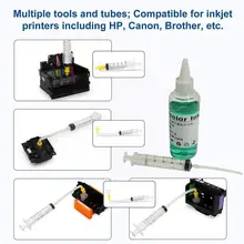 Buse de nettoyage d'imprimante à jet d'encre, outil fluide de nettoyage d'impression Q1u0