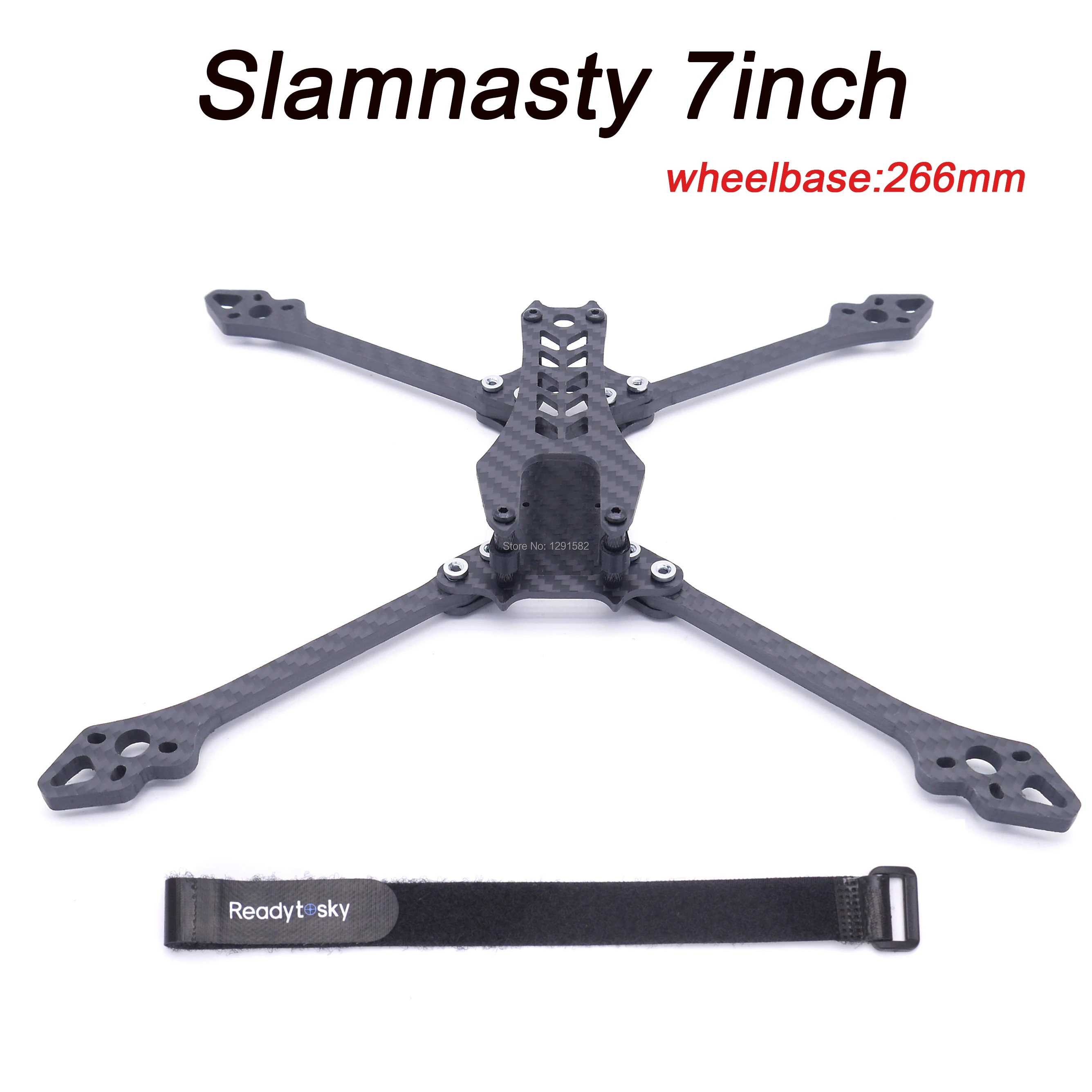 

FPV Slamnasty 7 inch 7inch 266mm Carbon Fiber w/ 5mm Arm Quadcopter Frame kit for Martian QAV-R FPV Racing