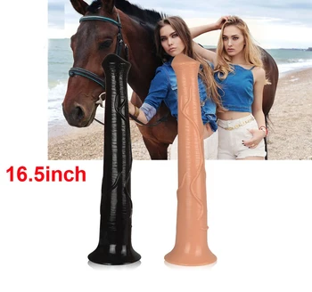 Long Animal Dildo Huge Cock Super Big Horse Dildos Realistic Penis with Suction Cup Erotic Sex Toys for Women Lesbian Adults 18+ 4