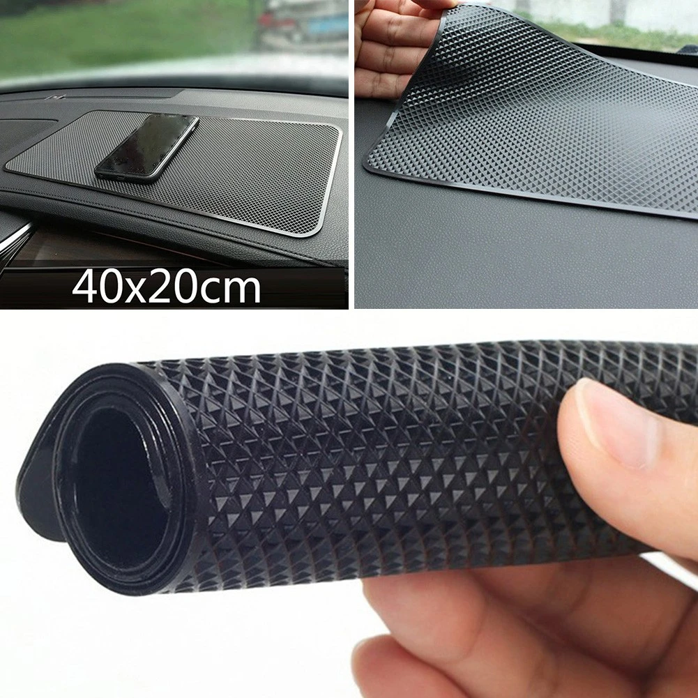 40*20CM Anti Slip Proof Grip Mat For GPS Cell Phone Car Dashboard Holder Dash Mat/pad Black Rubber|Anti-Slip Mat| -