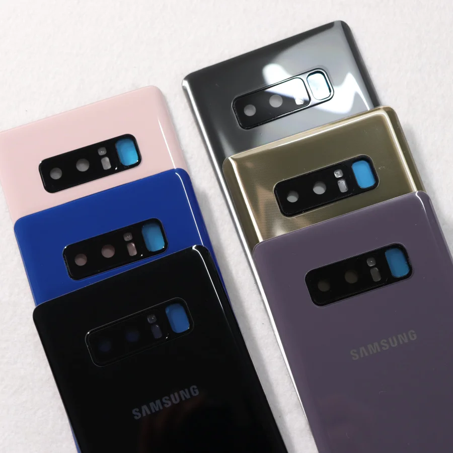 SAMSUNG Galaxy Note 8 N950 N950F N9500 SM-N950F запасная задняя крышка батарейного отсека+ стекло для камеры note8